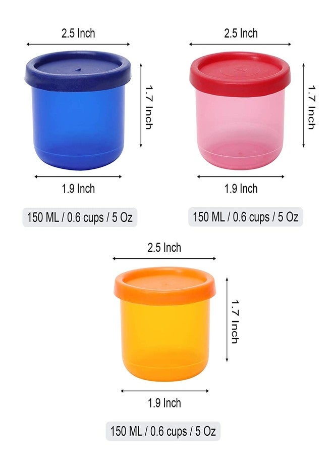 Cutting EDGE 150ml Multicolor Mini Kitchen Container Set of 3 for Spices Dry Fruits Herbs Seasonings BPA Free Airtight Microwave and Dishwasher Safe Multipurpose Storage Organizer Jars for Kitchen - Image 5